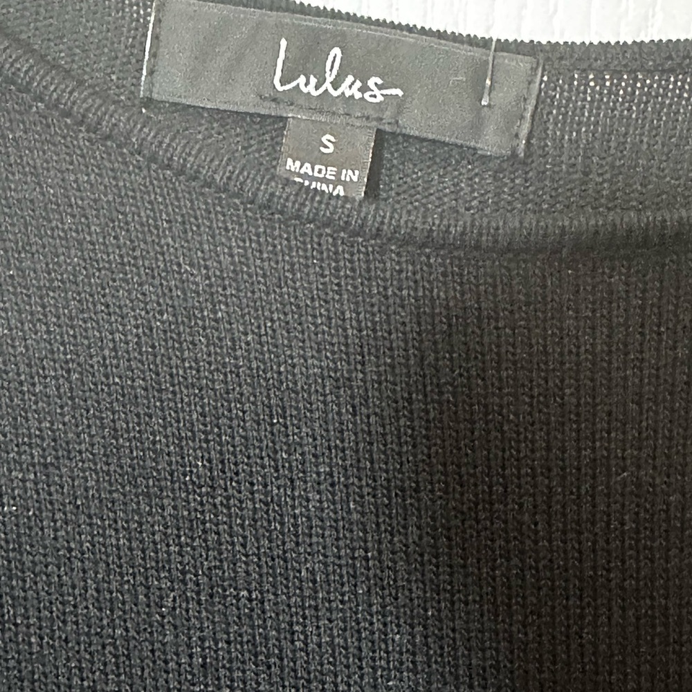 Lulu's Black Long Sleeve Sheath Dress with Cutout Details - Picture 12 of 16